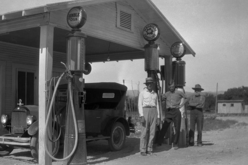 Magnolia Filling station at Phantom Lake Camp - 1929.